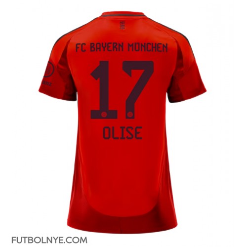 Camiseta Bayern Munich Michael Olise #17 Primera Equipación para mujer 2024-25 manga corta